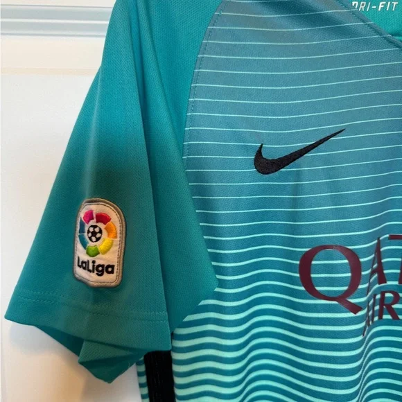 NIKE BARCELONA 2016/17 THIRD SHIRT NEYMAR #11 FIFA CLUB LA LIGA PATCH SIZE US S - Picture 3 of 8